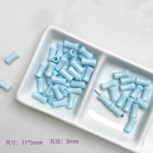 09-light blue bamboo joint / See picture for size (sold by piece)