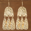 Wholesale Retro Hammered Alloy Drop Earrings Fashion Jewelry For Party Boutique Gift