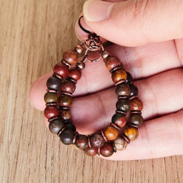 oly-0dc1c834f25ca41c9453c12bf47688b0 Wholesale Natural Stone Bead Bohemian Drop Earrings Ethnic Style Jewelry Gift Boutique Resale