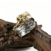oly-0de93831887595c637a7e4bb28dad084 Wholesale Silver Toned Feather Flame Open Ring Vintage Adjustable Zinc Alloy Jewelry Fashion Gift