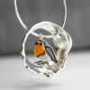 Wholesale Zinc Alloy Vintage Bird Hollow Pendant Necklace Fashion Jewelry Accessory Gift