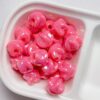 Wholesale Acrylic Electroplated Cream Five Point Star Beads for DIY Phone Charms Keychains and Bag Charm Making