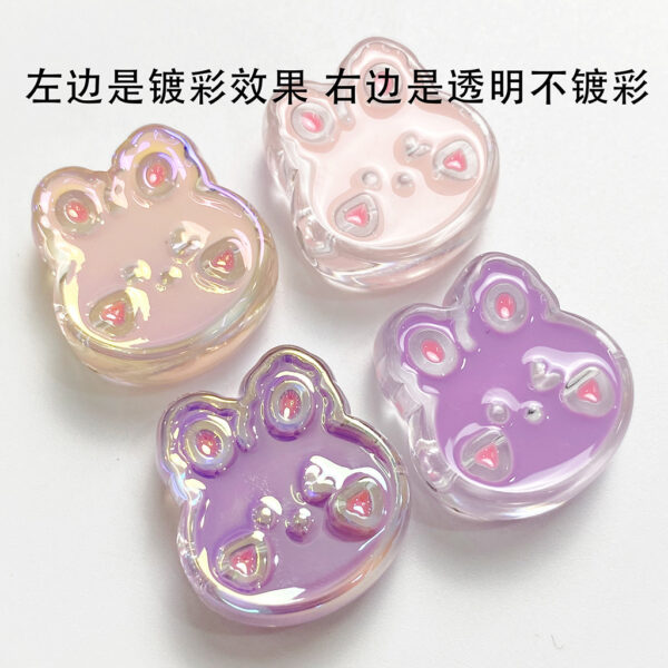 oly-0ea9e0bc578ac1d884c2dcfc026d30e6 Wholesale Cute Rabbit Head Acrylic Beads DIY Craft Supplies for Phone Straps Hair Ties Bag Charms