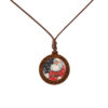 oly-0ecccc3f390a53d489bb0a4d760d6825 Wholesale Santa Claus Glass Pendant Necklace Fashion Jewelry Accessory Decorative Gift For Wedding Boutique Resale