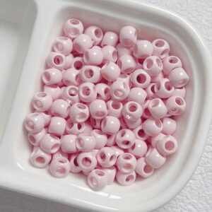 19 light pink / The size is about 8mm, the aperture is about 2-3mm