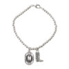 oly-0f726af93d4da354f4a5b24060846977 Wholesale Western Cowboy Hat And Boot Bracelet Trendy Fashion Accessory For Anniversary Gift