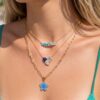 oly-0f7f0dc4b77da2c342d477cf08a77754 Wholesale Vintage Irregular Geometric Heart Flower Cross Necklace Copper Pendant Chic Jewelry Gift