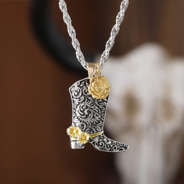 oly-0f7fcd4196ad13abaddf815b88c0eeb5 Wholesale Hip Hop Punk Boot Pendant Necklace Fashion Jewelry Gift