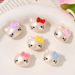 oly-0f835111686ca1f50477af1698be6cc6 Wholesale Trendy Silicone Cat Beads Red UV Plated DIY Bag Charm Phone Charm Keychain Craft Supply