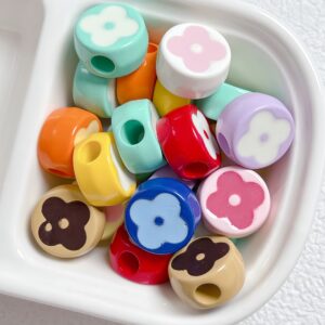 18-randomly mix colors / Size is about 18mm, hole diameter is about 6mm