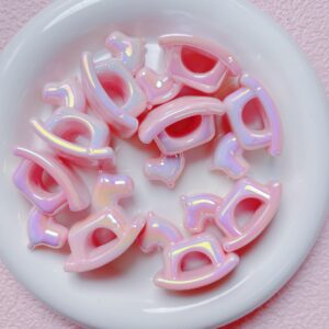 01-light pink / Size is about 30*40*22mm, hole diameter is about 3mm