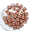 oly-100f1af32f7b8aabc25e21fb60f12d49 Wholesale Square Acrylic Loose Beads Black Diamond Grid Pattern for DIY Jewelry Making Phone Charm Bag Charm Fashion Accessory