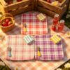 Wholesale Decorative Resin Tray Dollhouse Miniature Scene Decor DIY Craft Accent Fridge Magnet Pink