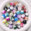 oly-1050bc0393cf84da98722e497fa5bc8e Wholesale Two-Tone Resin Billiard Ball Beads Round Loose Beads for DIY Jewelry, Phone Charm, Bracelet Making, Craft Supply