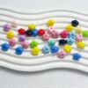 oly-107f763b9036f02493f265f44f29c627 Wholesale Trendy Acrylic Pumpkin Flower Loose Beads Coffee Color for DIY Necklace Bracelet Phone Chain Jewelry Making Supplies