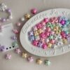 Wholesale Stylish Acrylic Beads for DIY Phone Charm, Cloud Star Bow Shapes, Light Pink, Jewelry Accessory