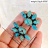 oly-10b10069d0a4f776dd941ebaafef5c15 Wholesale Bohemian Vintage Geometric Flower Turquoise Earrings Chic Jewelry Accessory For Boutique Resale