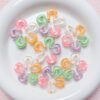 oly-10b39a01427b8b4490b32eae241bbcb1 Wholesale Hand-Painted Acrylic Flower Beads DIY Phone Charm Accessory Multi Color Cute Jewelry Making Kit for Bag Keychain Gift