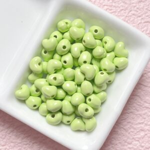 05-fruit green / Size is about 8mm, hole diameter is about 1.7mm (sold by the piece)