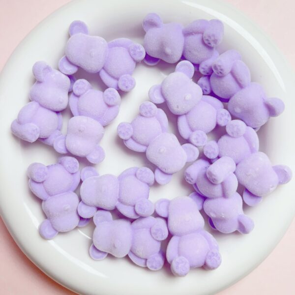 oly-1159690a0c2246b3843e0a44874cac3b Wholesale Cartoon Flocked Bear Acrylic Loose Beads for DIY Jewelry Making - Trendy Fashion Accessory for Necklace Bracelet Phone Charm