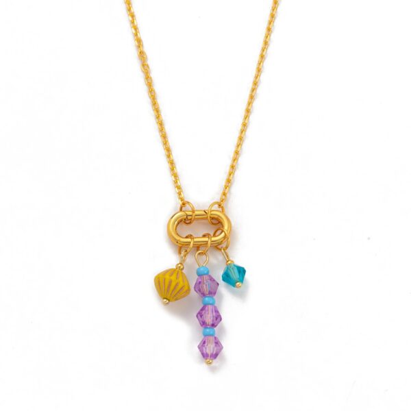 oly-119baa36f5e1f65ae5bfbeb220515322 Wholesale Summer Bohemian Copper Heart Beaded Necklace Stylish Gift Boutique Resale