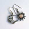 oly-11b3851e8f7f507a1e3755a9a99b5fe4 Wholesale Bohemian Vintage Sun Moon Earrings Asymmetrical Silver Tone Alloy Jewelry For Party Gift