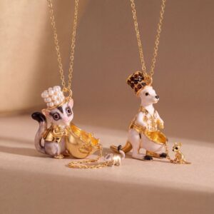 Wholesale Chic Animal Pendant NecklaceElectroplating Copper Koala Kangaroo Sugar Glider Fashion Accessory Gift
