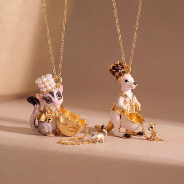 oly-12237c9964ae85f9001dcf2429b22b96 Wholesale Chic Animal Pendant NecklaceElectroplating Copper Koala Kangaroo Sugar Glider Fashion Accessory Gift