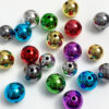 oly-1290d7eef4dc415977e4454538120fd3 Wholesale Electroplated Gold Acrylic Round Beads 14mm Loose Beads for DIY Jewelry Keychain, Gift Decorative Accessory