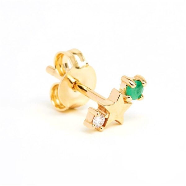 oly-13008583f4de8ae75c102e85b9aca279 Wholesale Zodiac Earrings Titanium Steel Diamond Constellation Studs Jewelry Accessory For Boutique Resale