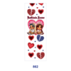 Wholesale 2/8/16pcs Cartoon Couple Portrait Broken Heart & Rose Element Print Pen and Bookmark Stickers UV DTF Wraps OLY Exclusive