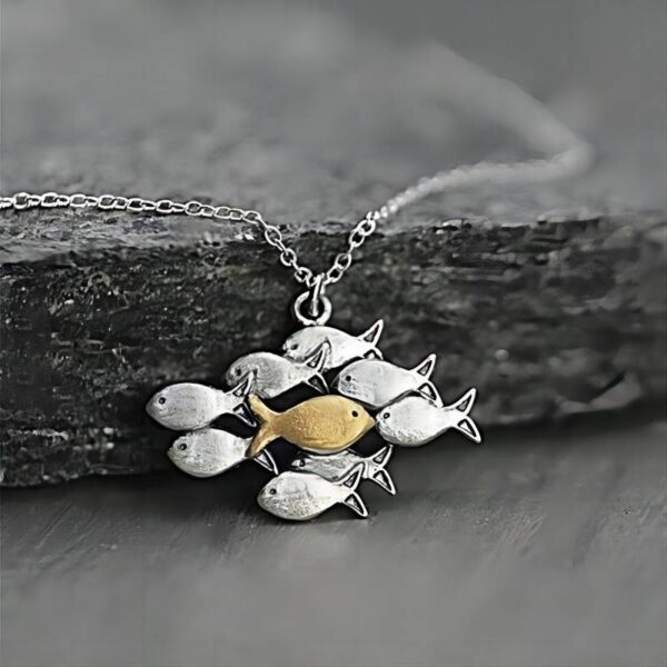 oly-1335a37bbac37e6c34592cea55e7a2e7 Wholesale Zinc Alloy Antique Silver Goldfish Pendant Necklace Retro Irregular Design Fashion Jewelry Gift
