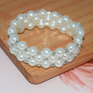 SL-1016-3 row silver 8mm