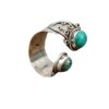 Wholesale Retro Turquoise Silver Adjustable Ring Women S Fashion Jewelry Accessory