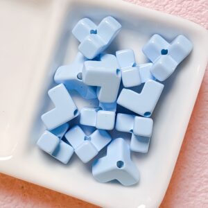 05-light blue / Size is about 12mm, hole diameter is about 2.6mm