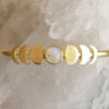 Wholesale Electroplated Alloy Geometric Gemstone Bracelet Vintage Style Women S Jewelry Accessory Everyday Gift