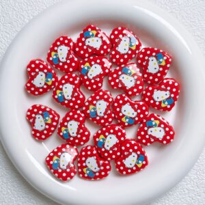 10-red / Size is about 22*26mm (sold by the piece)