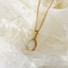 oly-14f59a0e8e87ae233d943985fcf1cff0 Wholesale Stylish Drop Pendant Necklace Imitation Opal ISteel Stainless Steel Electroplated Sweater Chain For Women