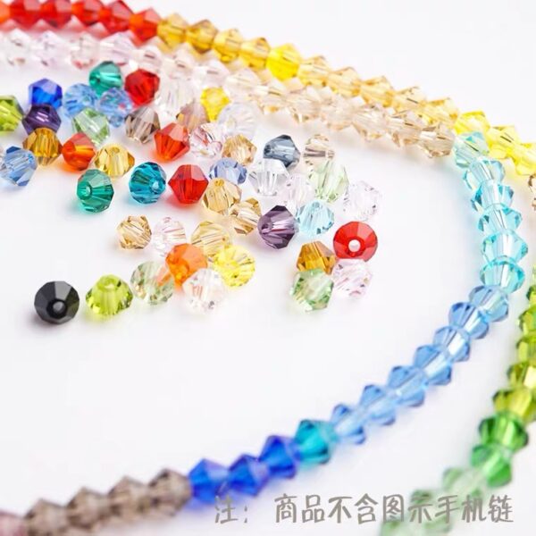 oly-15193649919e0074031bf8dc88d4a5de Wholesale Modern Crystal Glass Diamond Shape Loose Beads 4mm for DIY Jewelry Making Fashion Accessory