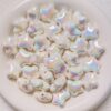 Wholesale Acrylic Star Beads Cream Pink Pentagram Shape Loose Beads for DIY Jewelry Car Hanging Phone Chain, Fashion Accessory