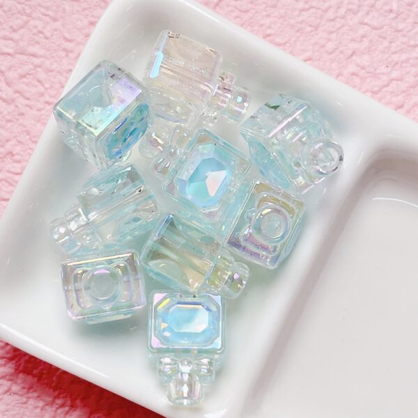 oly-152d041e2354ce768af6f3c2f324c50a Wholesale Acrylic Perfume Bottle Beads Light Purple Transparent for DIY Phone Charm Keychain Bag Jewelry Making