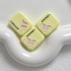 Wholesale Trendy Acrylic Playing Card Straight Hole Loose Beads DIY Phone Charm Keychain Craft Supply Mixed Colors