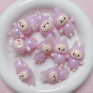 01-light purple / Size is about 40*25mm, hole diameter is about 4mm