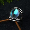 oly-15b9053fd2ccfe87a6be8544377e1180 Wholesale Retro Bohemian Ring Colorful Moonstone Geometric Design Jewelry Accessory For Gift And Boutique Resale