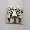 oly-15d039aaf8ec47ef4f75883a37876c1d Wholesale Trendy Geometric Wide Band Ring For Women Silver Tone Zinc Alloy Jewelry Vintage Everyday Gift Accessory