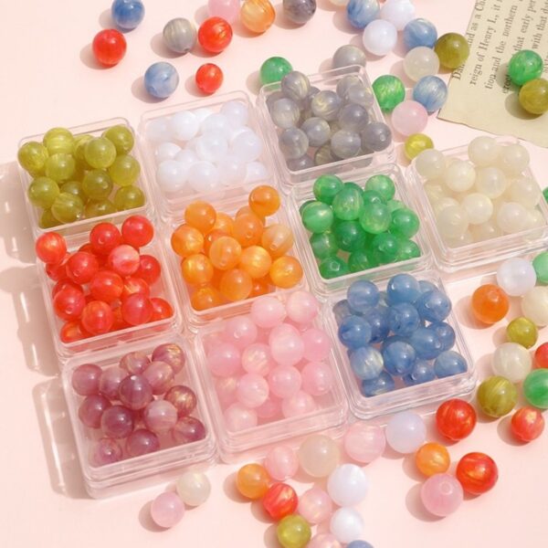 oly-1638f7e192ef8c0af67d37f179478c82 Wholesale Acrylic 8-12mm Dreamy Nebula Loose Round Beads for DIY Jewelry Making