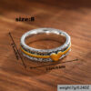 Wholesale Alloy Silver Tone Vintage Bohemian Heart Ring For Women Fashion Jewelry Gift