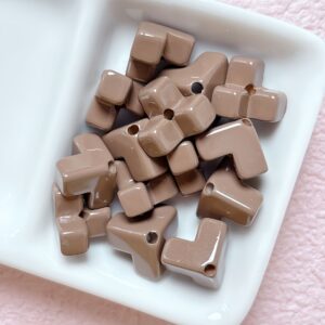 11-coffee color / Size is about 12mm, hole diameter is about 2.6mm