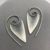 Wholesale Silver Tone Alloy Retro Geometric Spiral Earrings With Snake Motif Fashion Jewelry Accessory Trendy Gift For Women