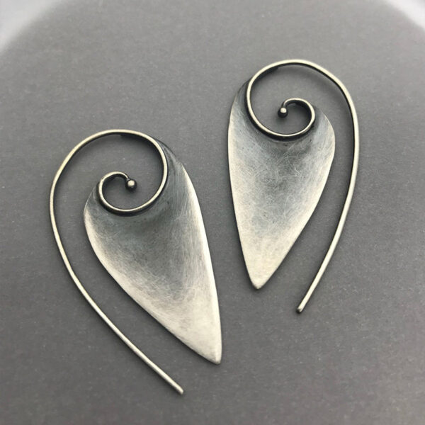 Wholesale Silver Tone Alloy Retro Geometric Spiral Earrings With Snake Motif Fashion Jewelry Accessory Trendy Gift For Women